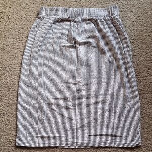 DownEast Classic Striped Pencil Skirt